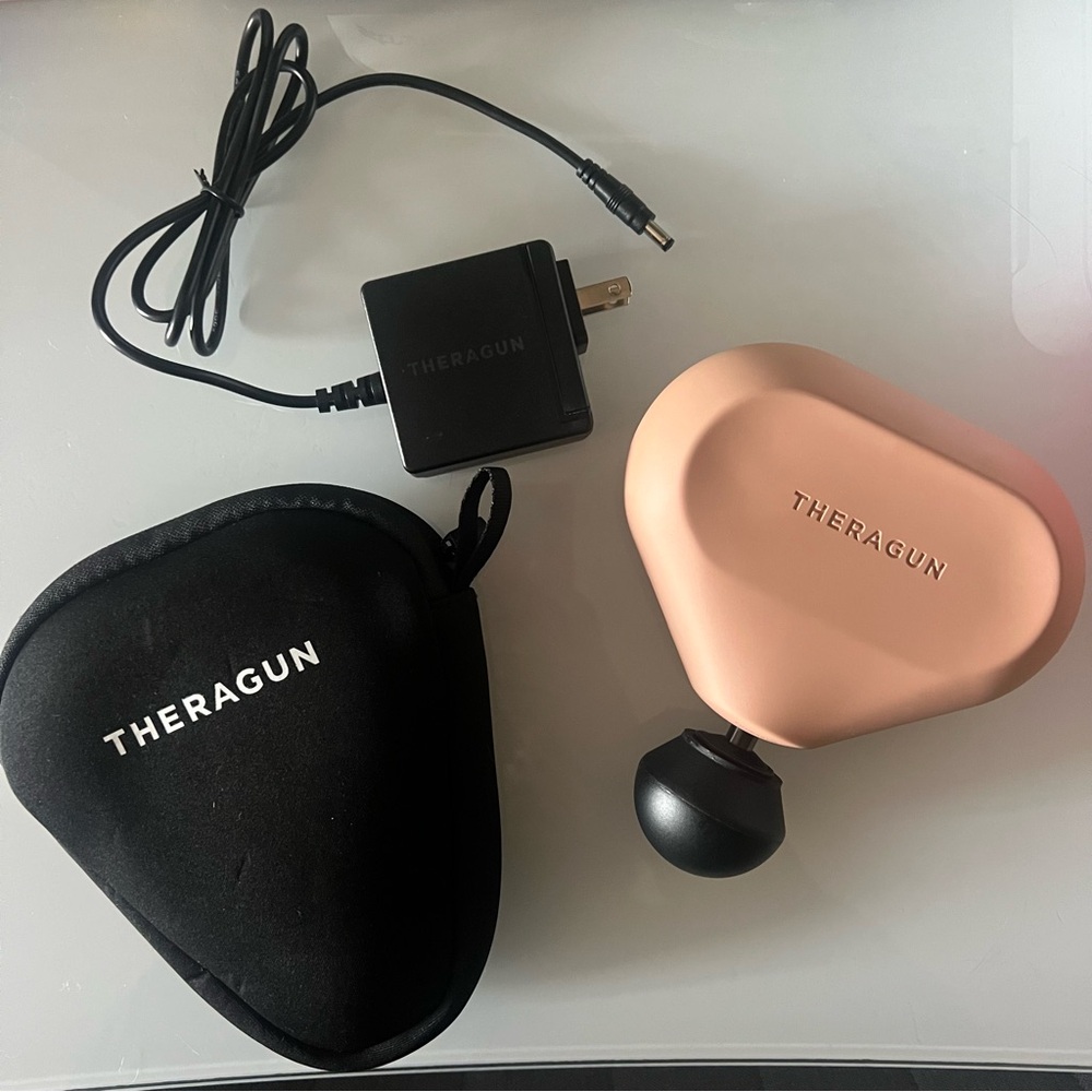 Theragun Mini Percussive Therapy Massager in Desert Rose (first generation)